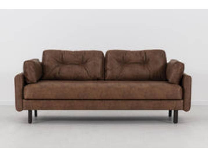 Model 04 Dreisitzer-Schlafsofa, Kastanienbraun