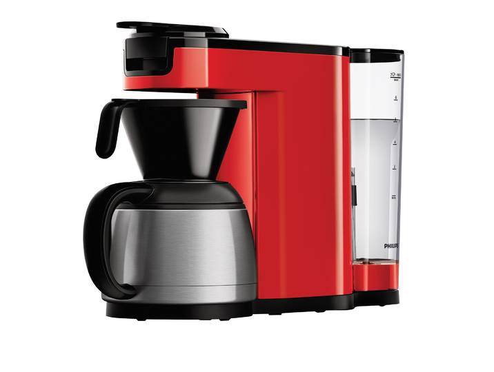 Machine à café dosettes et filtre Philips Switch rouge