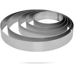 Schneider - Tortenring-Set, Aluminium, 5-tlg., Höhe: 60 mm