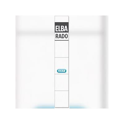 ELBA Einsteckrückenschild 100420961 extra kurz/schmal weiß 10 St./Pack.