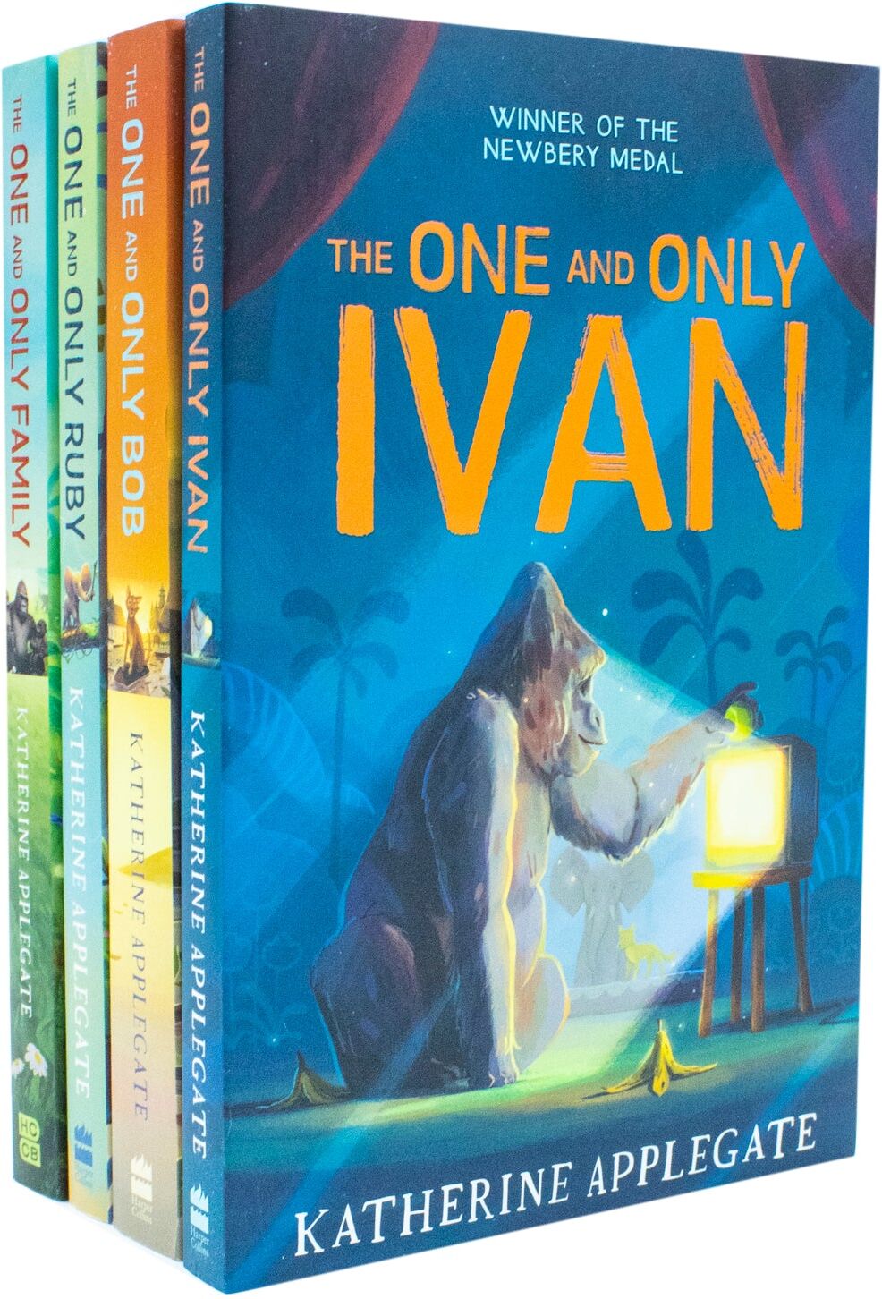 HarperCollins Children's Books The One and Only Series 4 Books Collection Set by Katherine Applegate - Paperback - Ages 9+ - Newbery Medal-Winning Animal Adventure Stories