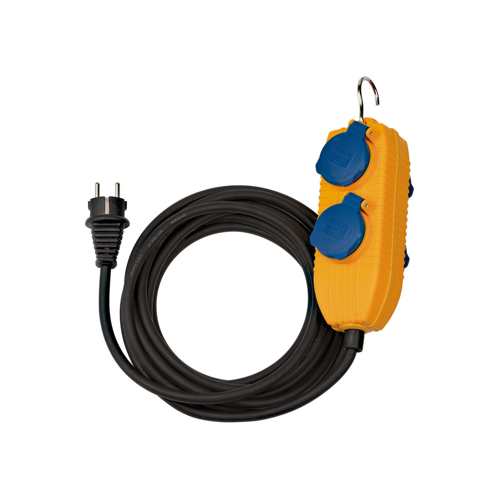Baustellenkabel IP54 mit Powerblock 10m schwarz H07RN-F3G1,5 ; Brennenstuhl (1151740010)