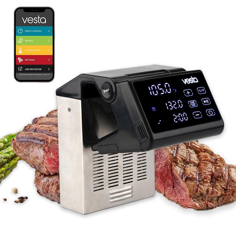 Sous-Vide-Thermocirculator 1500 W, klappbar, bis 50 L, schwarz