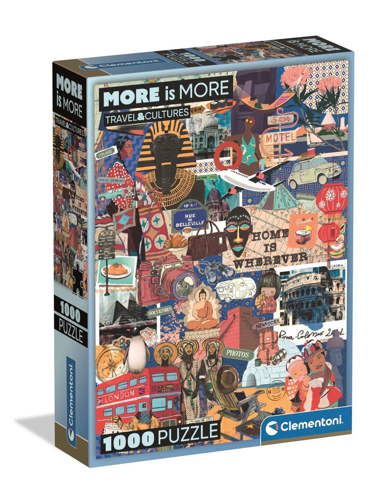 Clementoni Puzzle More Is More - Travel&Cultures 1000 pieces 2D Puzzles