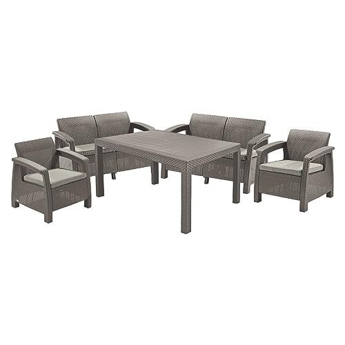 Keter Tuinmeubelset Korfu Fiesta Cappuccino