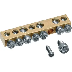 Hager K142D Messingschienenklemme, 49mm, 4x10mm2 - 3x16mm2, ohne Montagesockel  - 10 Stück