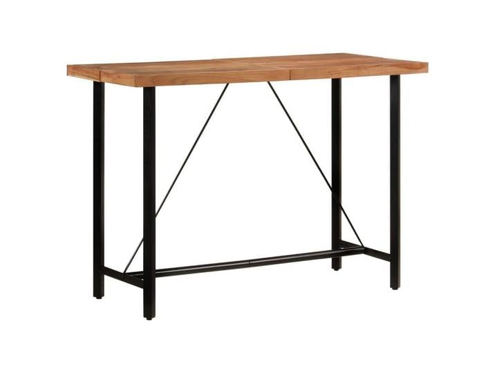 vidaXL Esstisch Bartisch 150x70x107 cm Massivholz und Eisen