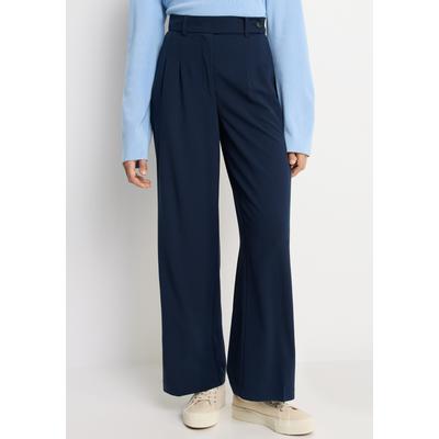 LASCANA "mit weitem Bein aus weicher und leichter Webware" Sommerhose im Business-Look, elegante Anzughose mit Taschen