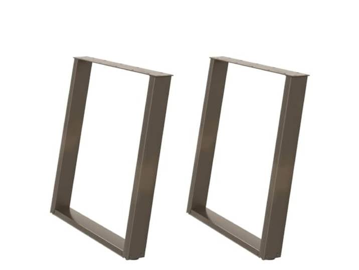 HGDFWRQW Esstischbeine U-Form 2er-Set, 80x73 cm Tischkufen aus Stahl Stabile Kufen für Esszimmer und Arbeitszimmer, mit Ausgleichsfüßen gegen Bodenkratzer und Unebenheiten.