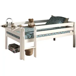 KOJENBETT Karolina 208x83x105 aus Massivholz in Weiß