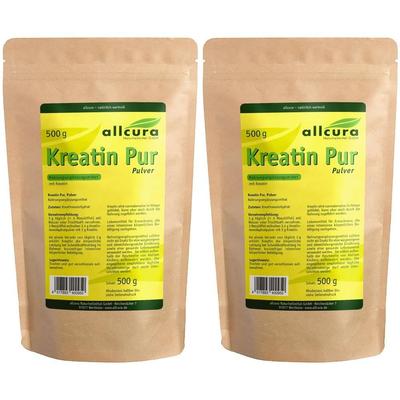 Kreatin PUR Pulver Premium Qualität 2x 2x500 g