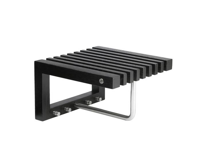 Fritz Hansen Étagère à chapeaux Cutter mini chêne laqué noir