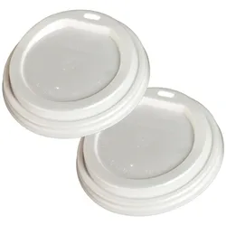 VEPATIM 50x BIO Deckel Domdeckel für 200ml Becher CPLA O8cm
