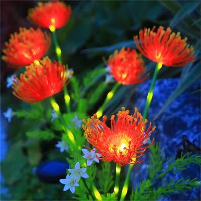 Uplift Picks Solar Flower Garden Lights Waterproof Ground Stake Lamp Set 1 Pc red
