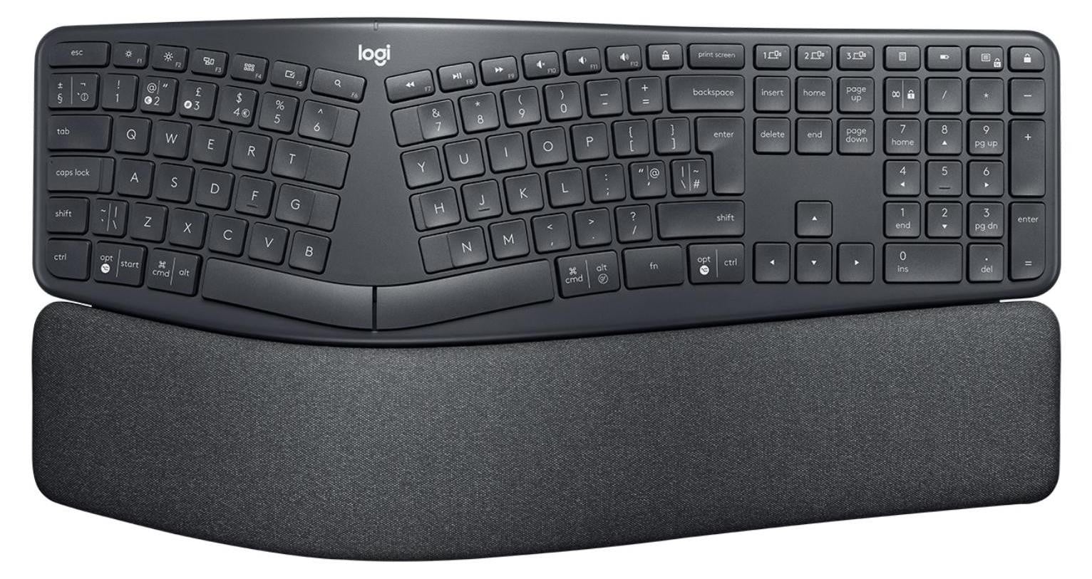 Logitech K860 Wireless Ergo Keyboard - Grijs - US Layout