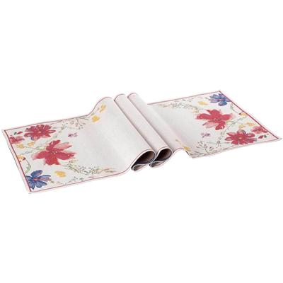 Tischläufer VILLEROY & BOCH "Tischläufer Mariefleur 143 x 49 cm bunt", bunt, B:49cm H:2mm L:143cm, Obermaterial: 100% Baumwolle CO., Tischdecken, waschbar bis 40 Grad C