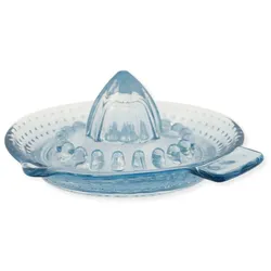 GreenGate Zitronenpresse aus Glas Alice, Ø 15 cm, pale blue