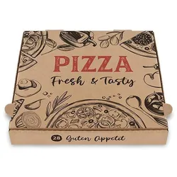 Plock GmbH Pizzakartons 26 x 26 x 4cm - 100 Kartons - recycling