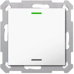 MDT RF-TAL55T102.01S KNX RF+ Taster Light 55 1-fach, Secure, RGBW, TS, Reinweiß glänzend, Neutral RFTAL55T10201S