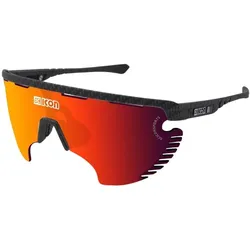 Scicon, Unisex, Sportbrille, brillen aerowing lamon scnpp carbon matt (Carbon Matt, multimirror red), Mehrfarbig