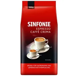 Jacobs Espresso ganze Bohnen »SINFONIE ESPRESSO CAFFÈ CREMA« 1 kg braun