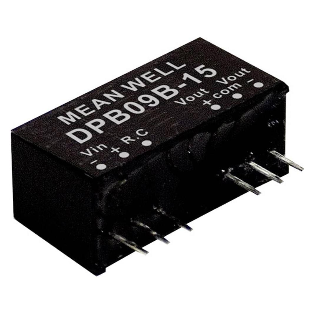 MeanWell DC/DC-Wandler 18... 36V 15V 431mA 9W (DPB09B-15)