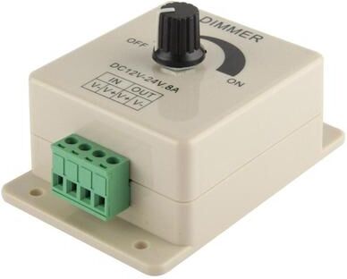 Inspired Deals LED Strip Dimmer Switch Controller Single Color LED Dimmer Control LED Strip Dimmer Switch Controller Single Color LED Dimmer Control