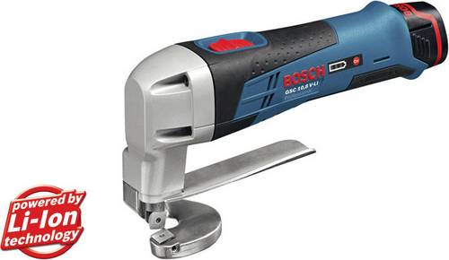 Bosch Professional Akku-Blechschere 060192610A GSC 12V-13 ohne Akku, ohne Ladegerät, inkl. Koffer