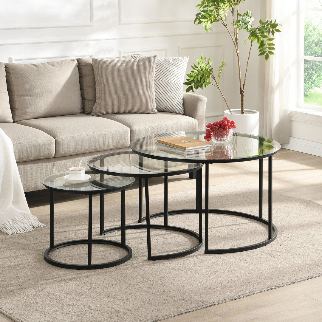 Metro Circa Frame Coffee Table Clear