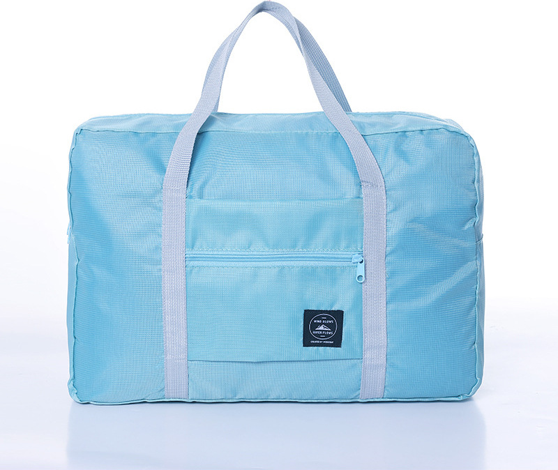 Neue Multifunktion Ale Faltbare Reisetasche Single Shoulder Handgepäck Tasche Große Kapazität Gepäck Aufbewahrung Tasche, hellblau