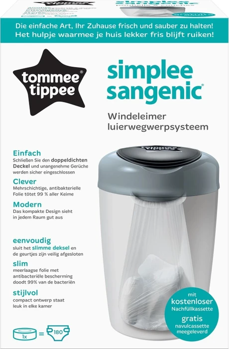 Tommee Tippee Sangenic Simplee - Grau