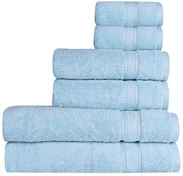 A1 Home Collections Bath Towel Sets, Zero Twist, Highly Absorbent, 500 GSM Low Lint, Quick Drying Bathroom Towel Sets