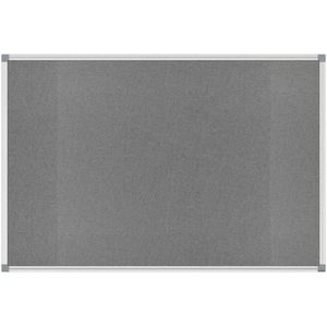 Maul Maul Pinnwand  standard 64450 Textil, grau, aus Filz, mit Aluminiumrahmen, 180 x 90 cm