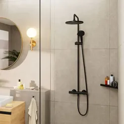 hansgrohe Vernis Blend Showerpipe 26426670 1jet, mit Thermostat, mattschwarz