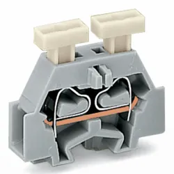 WAGO 2-Leiter-Klemme beidseitig grau 261-301/341-000