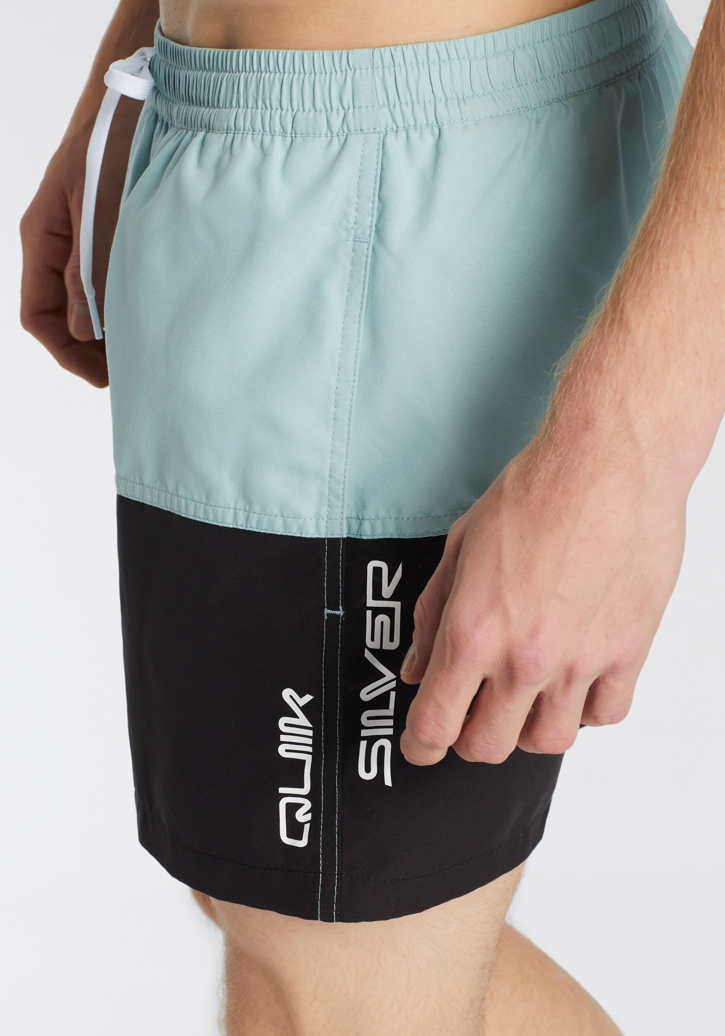 Badeshorts QUIKSILVER, Herren, Gr. XXL, N-Gr, schwarz, Obermaterial: 100% Polyester, Badehosen Badeshorts, für Jugendliche, aus leichtem Polyester, lockerer Schnitt schwarz XXL, N-Gr