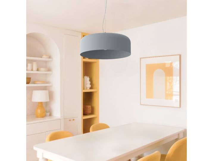 Suspension gris e27 - ø 50 cm