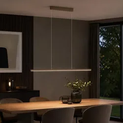 Helestra LOOPY-evo LED Pendelleuchte Coffee – Schlanke Design-Pendelleuchte mit prismatischer Lichtverteilung