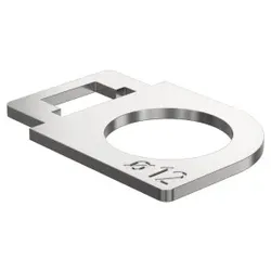 KAISER 4265004 Kipplasche 12mm, für Mikrorohre 12mm