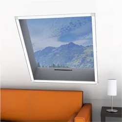 Insektenschutz-Teleskop-Dachfenster "FAST", 110x160 cm, Weiß