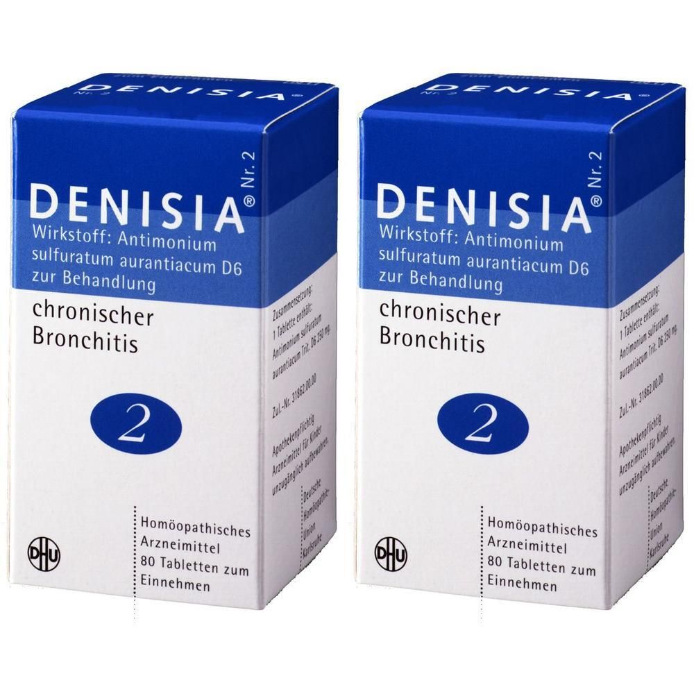 Denisia 2 chronische Bronchitis Tabletten 2x 2x80 St