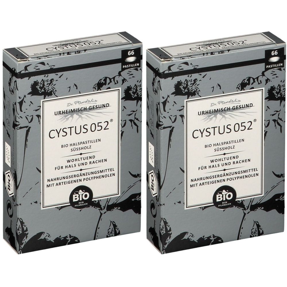 Cystus 052 Bio Halspastillen Süßholz 2x 2x32 g Pastillen