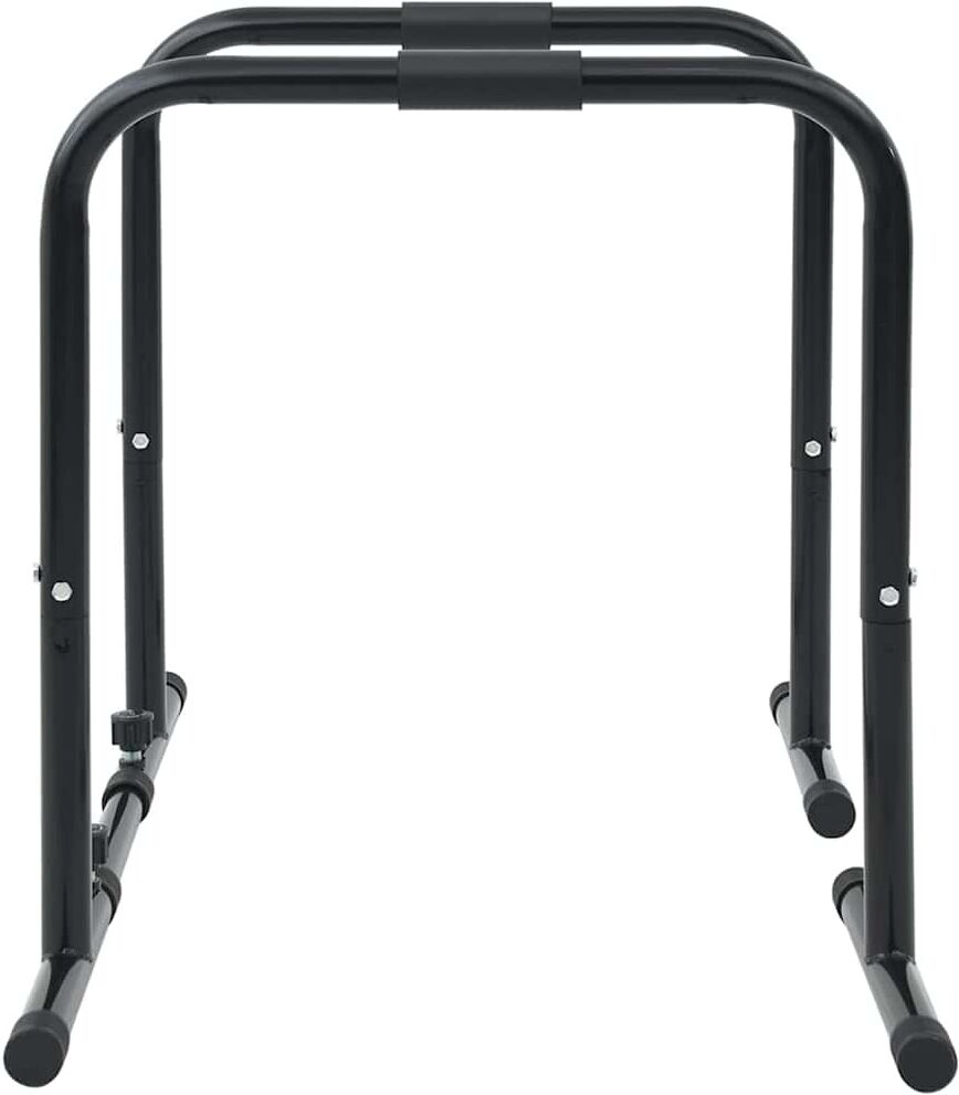 vidaXL Barre de Dips Noir 116 x 66 x 74,5 cm Acier enduit de poudre