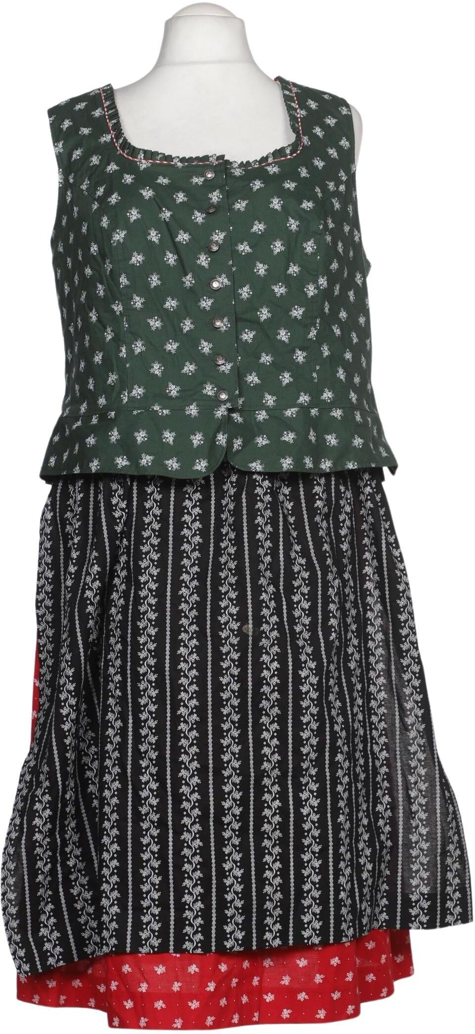 Wenger Tracht Damen Kleid, Mehrfarbig, Gr. EU 48, Baumwolle - Second Hand