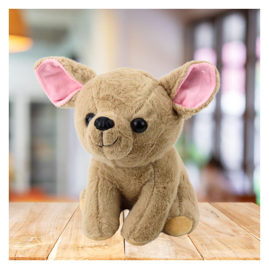 Lean Toys Lean Plüsch Maskottchen Knuddeliger Kleiner Hund Chihuahua Beige 22Cm (22 cm) (67992538)