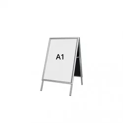Dreifke® Alu-Line Budget Kundenstopper, silber, A1
