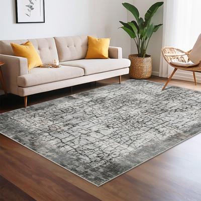 Garvee Modern Abstract Crackle Texture Area Rug