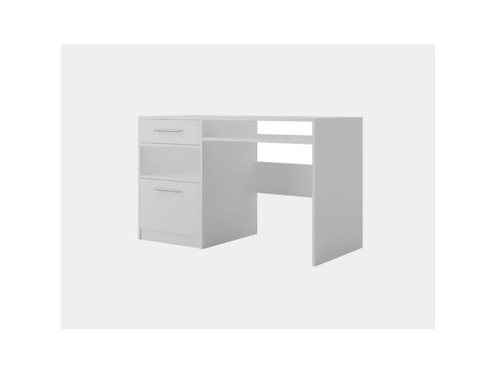 SCHREIBTISCH ELISE 125x58x82 cm Bürotisch Computertisch, Weiß