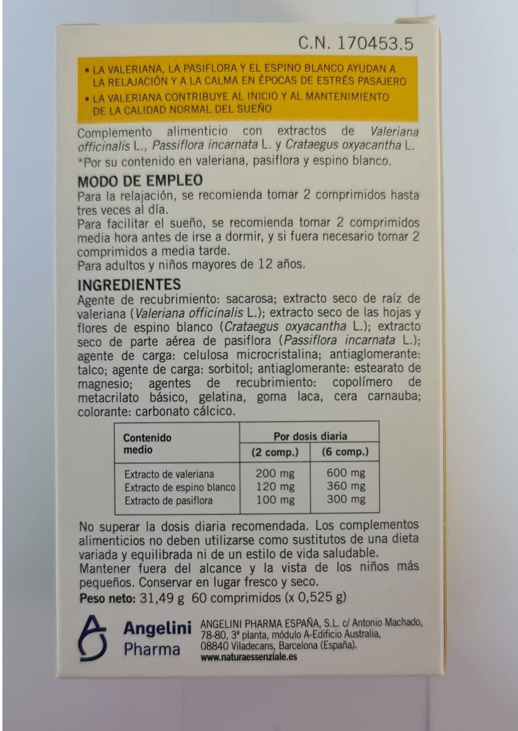 Valeriana Leo 60 comp