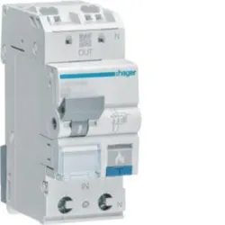 Hager ARC956D Fehlerlichtbogen-Schutzeinrichtung AFDD mit LS-Schalter 1P+N 6kA C-6A 2M